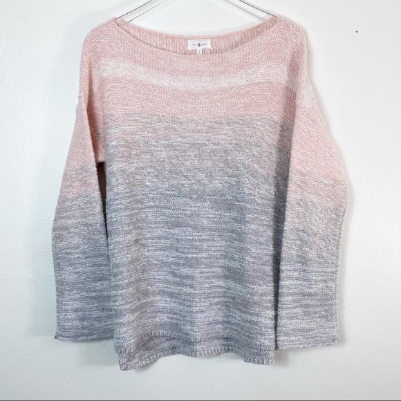 Lou & Grey Sweaters - LOU & GREY Pink Grey Ombre Sweater